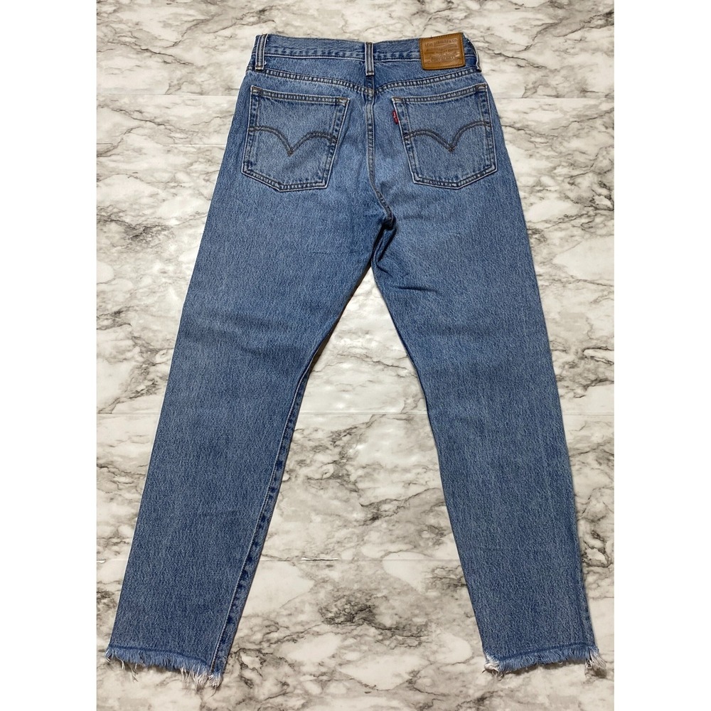 Levis Wedgie Jeans Womens Size 26 Blue PREMIUM Denim Button‎ Fly Cotton Denim - Picture 7 of 12